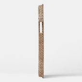 ナチュラルラインのテクスチャのバックグラウンドコーヒー、サック、アブスター Case-Mate iPhoneケース (裏面 / 右)