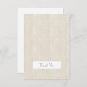 ナチュラルリネンタイムレスオールパーテクラシックィズ サンキューカード (正面/裏面)