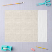 ナチュラルリネンタイムレスツートーンシック数々の目的 薄葉紙 (クラフト)