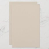 ナチュラルリネン無地のカラー 便箋 (正面/裏面)
