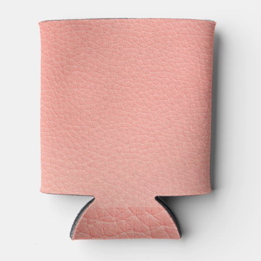 ナチュラルレザーテクスチャ：クローズアップ背景。 缶クーラー (正面)