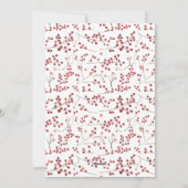 ナチュラルレッドベリーリースメリークリスマスフォトホール シーズンカード (裏面)