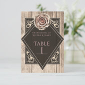 ナチュラルローズエレガントライトダイヤモンドテーブルナンバー 招待状 (スタンド正面)