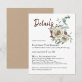 ナチュラルローズ ウッディウェディングの詳細 エンクロージャーカード (正面/裏面)