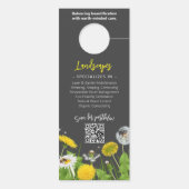 ナチュラルローンサー気にビスプロモーションダンデヨンミツバチ ドアノブサイン (裏面)