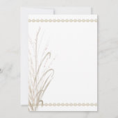 ナチュラルワイルドグラス婚約パーティ 招待状 (裏面)