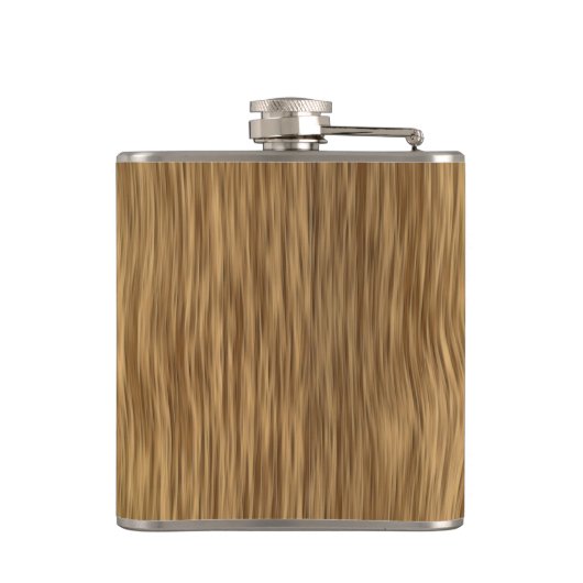 ナチュラル仕上げフラスコの粗木 フラスク (裏面)