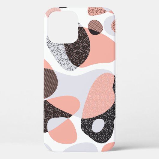 ナチュラル型枠：ジオメトリックシームレステクスチャ。 Case-Mate iPhoneケース (裏面)