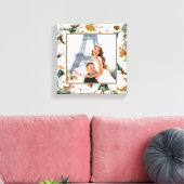 ナチュラル樺の木コットンリース結婚写真の形見 キャンバスプリント (インサイチュ (リビング))