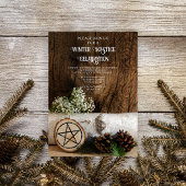 ナチュラル樺の木ツリーログパインコーンウィンター至 招待状