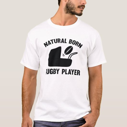 ナチュラル生まれラグビー選手 Tシャツ (正面)