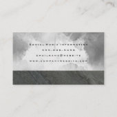 ナチュラル石板ロック |灰色の水色 名刺 (裏面)