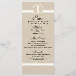 ナチュラル素朴クミニマルラ結婚フトのメニューカード メニュー