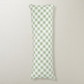 ナチュラル素朴セージジンガムプレイド ボディピロー (正面縦)