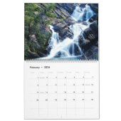 ナチュラル美しいウォーターフォールカレンダー カレンダー (2月 2026)