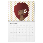 ナチュラル美しいコレクション |水玉模様カレンダー カレンダー (2月 2027)