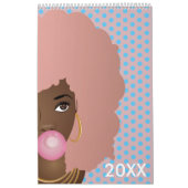 ナチュラル美しいコレクション |水玉模様 カレンダー (カバー)