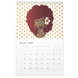 ナチュラル美しいコレクション |水玉模様 カレンダー