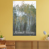 ナチュラル美しいホワイト樺の木 キャンバスプリント (インサイチュ (リビング))