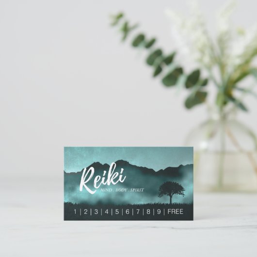 ナチュラル霊気マスターヨガインストラクターロイヤリティパンチ ロイヤリティカード (スタンド正面)