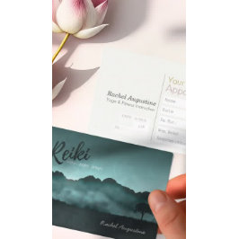 ナチュラル霊気マスター&ヨガインストラクターアポイントメント 予約カード