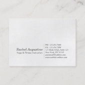 ナチュラル霊気マスター&ヨガインストラクターアポイントメント 予約カード (裏面)