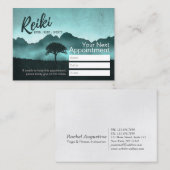 ナチュラル霊気マスター&ヨガインストラクターアポイントメント 予約カード (正面/裏面)