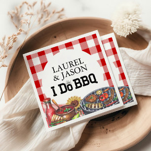 ナチュラル アイ・ドゥ BBQ サンフラワーエンゲージメントパーティ スタンダードカクテルナプキン
