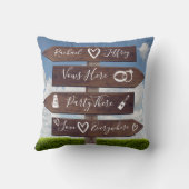 ナチュラル ウェディング ディレクション サイン クッション (裏面)