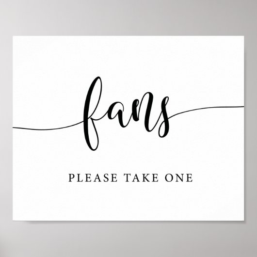 ナチュラル ウェディング ファン おひとりさま 1 枚お持ちください サイン (正面)