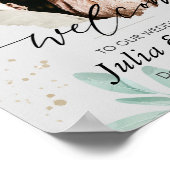 ナチュラル ウェルカム ウェディング ポスター (角)