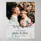 ナチュラル ウェルカム ウェディング ポスター (正面)