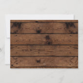 ナチュラル カントリー ベビーズ ブレス ウッド ウェディング RSVP カード (裏面)