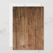 ナチュラル サンフラワー ストリング ライト  ブライダル シャワー 招待状 (裏面)