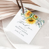 ナチュラル サンフラワー ブライダルシャワー 感謝祭りのタグ フェイバータグ