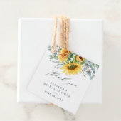 ナチュラル サンフラワー ブライダルシャワー 感謝祭 フェイバータグ (インサイチュ)