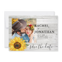 ナチュラル サンフラワー ホワイト ウッド フォト ウェディング