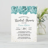 ナチュラル シックな 花の ブライダル シャワー 招待状 (スタンド正面)