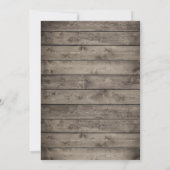 ナチュラル シュガースカル フラワー ストリング ライト バチェロレッテ 招待状 (裏面)