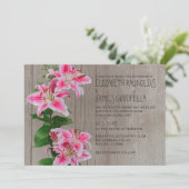 ナチュラル スターリリー 結婚式招待状 招待状 (スタンド正面)