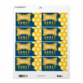 ナチュラル |ハニオーガニックー |ピュア・ハニー |ファームハニー ラベル (フルシート)