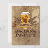 ナチュラル ビール & ハンター 結婚前パーティー カード (裏面)