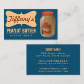 ナチュラル|ピーナオーガニックッツバター|手作りバター 名刺 (正面/裏面)