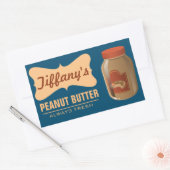 ナチュラル |ピーナッオーガニックトバター |手作りバター 長方形シール (封筒)