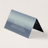 ナチュラル・フォレスト・ヨガ・メディテーション・レイキ・マスター名言 名刺 (裏面)