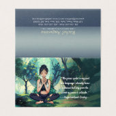 ナチュラル・フォレスト・ヨガ・メディテーション・レイキ・マスター名言 名刺 (外部フラット)