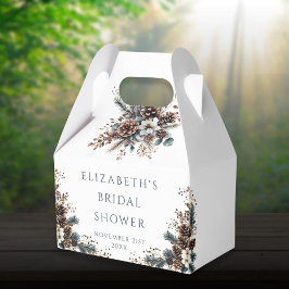 ナチュラル フラワー 松ぼっくり フォレスト ブライダル シャワー フェイバーボックス