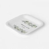 ナチュラル フラワー 秋 冬 ウェディング ペーパープレート (傾斜あり)