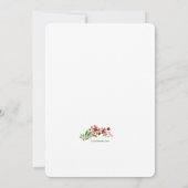 ナチュラル フローラル リース シャワー 招待状 (裏面)