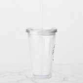 ナチュラル ブランチ 新婦 モノグラム ギフト アクリルタンブラー (右)